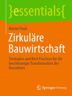 cover image of Zirkuläre Bauwirtschaft